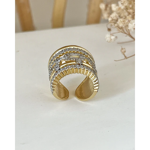 Maxi Anillo Montecarlo Circones Gold
