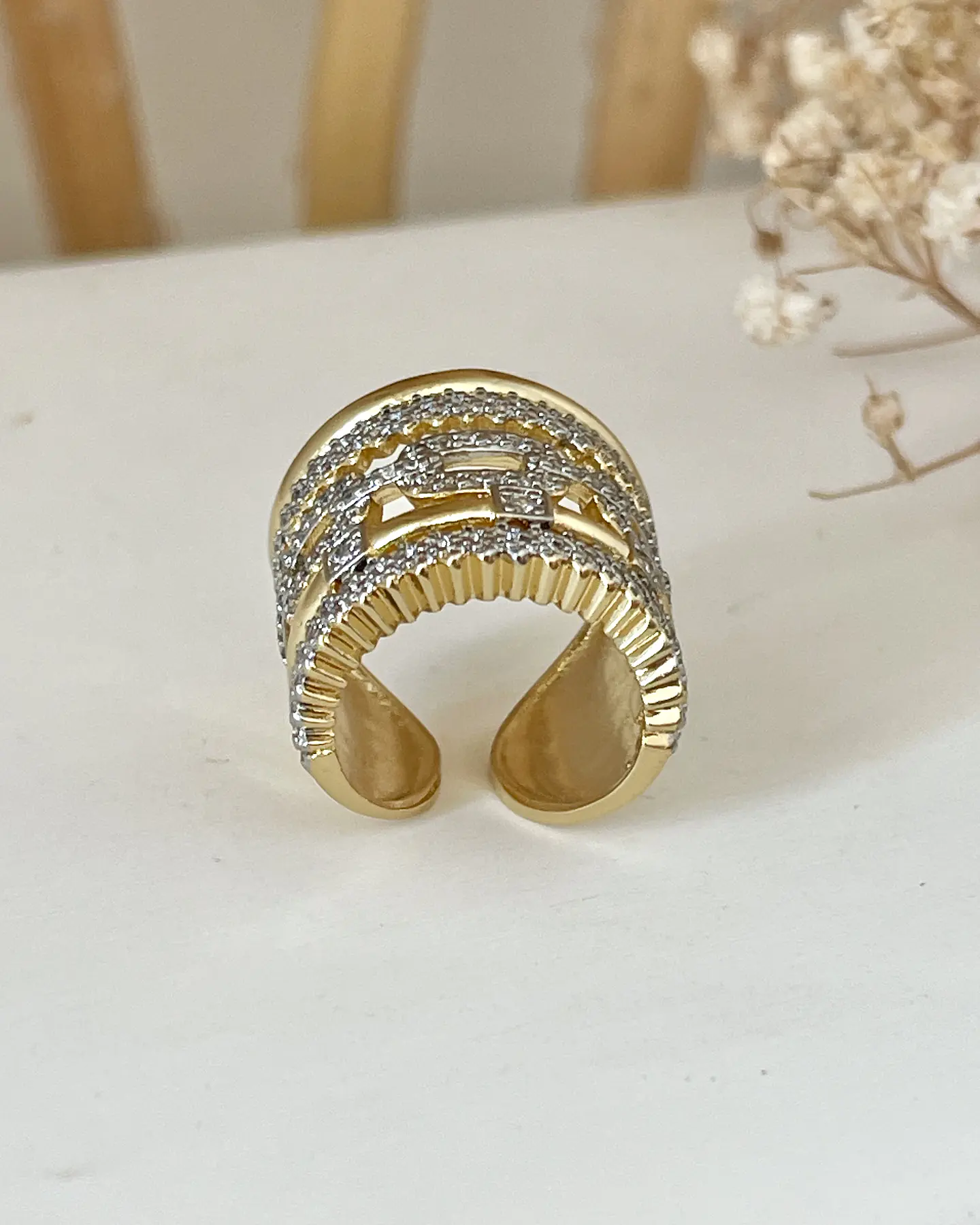 Maxi Anillo Montecarlo Circones Gold 5