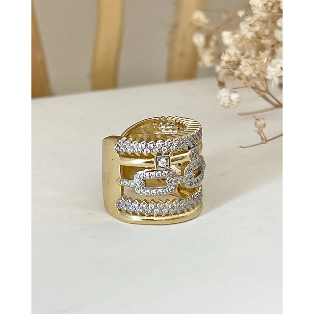 Maxi Anillo Montecarlo Circones Gold