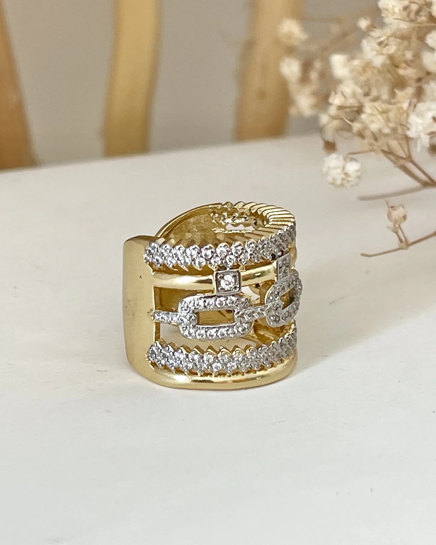 Maxi Anillo Montecarlo Circones Gold 3