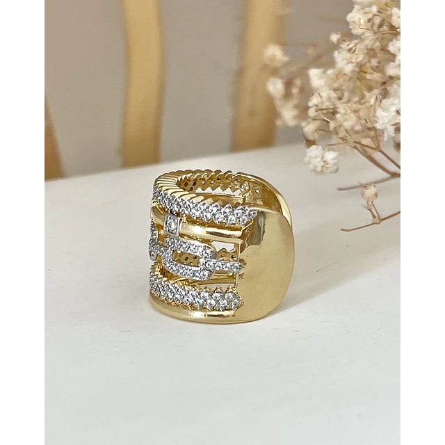 Maxi Anillo Montecarlo Circones Gold