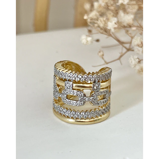 Maxi Anillo Montecarlo Circones Gold