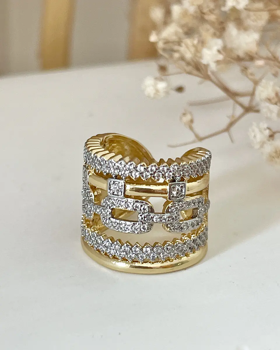 Maxi Anillo Montecarlo Circones Gold 7