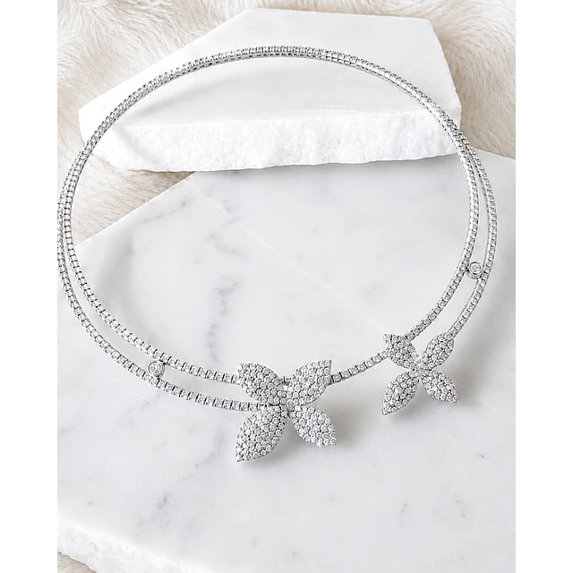 Collar Tiara Jardín Secreto Silver 