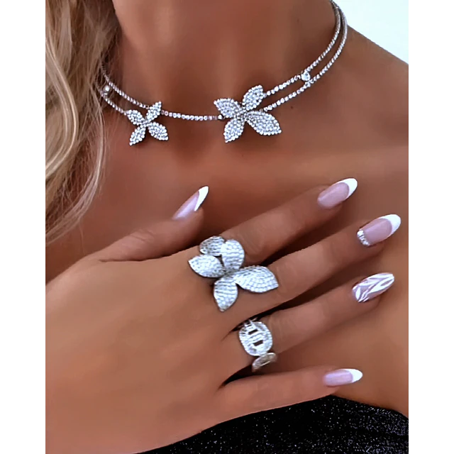 Collar Tiara Jardín Secreto Silver 