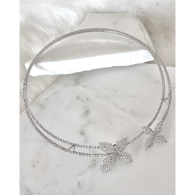 Collar Tiara Jardín Secreto Silver 
