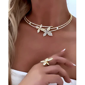 Collar Tiara Jardín Secreto Gold