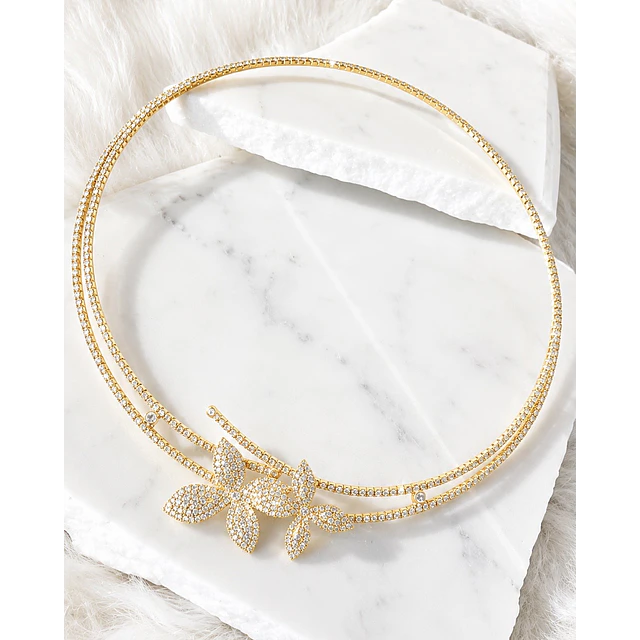 Collar Tiara Jardín Secreto Gold