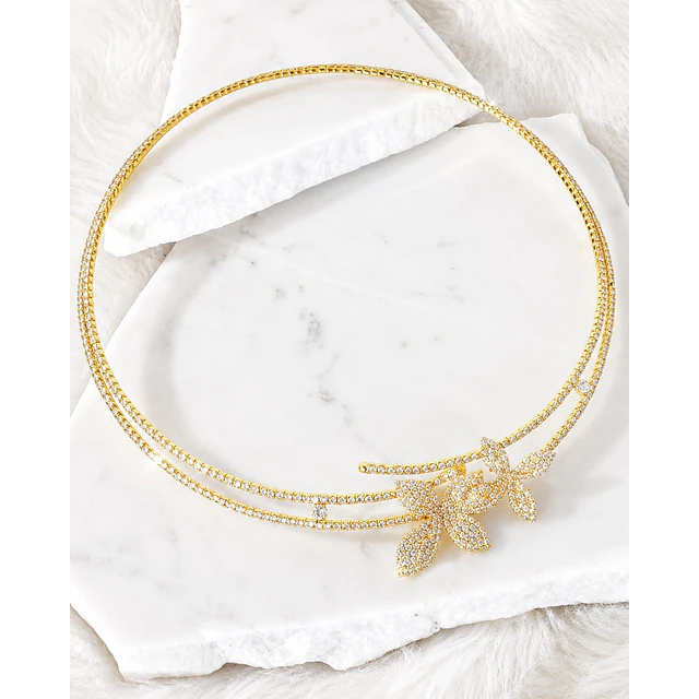Collar Tiara Jardín Secreto Gold