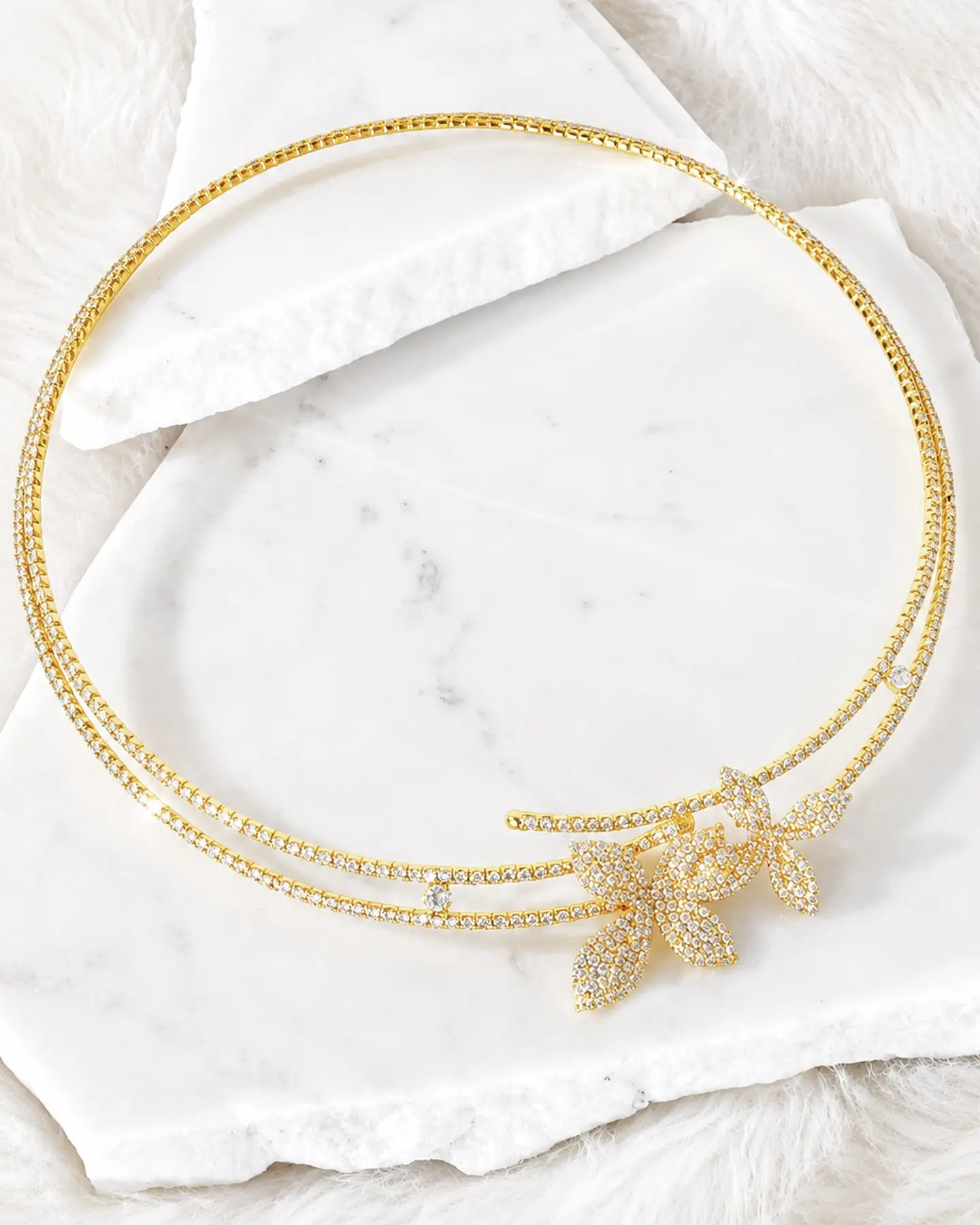 Collar Tiara Jardín Secreto Gold 2