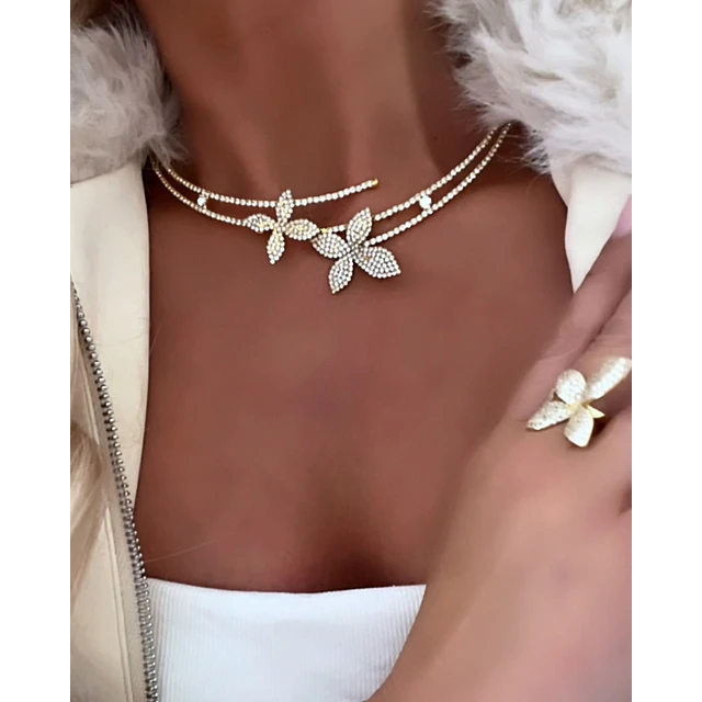 Collar Tiara Jardín Secreto Gold