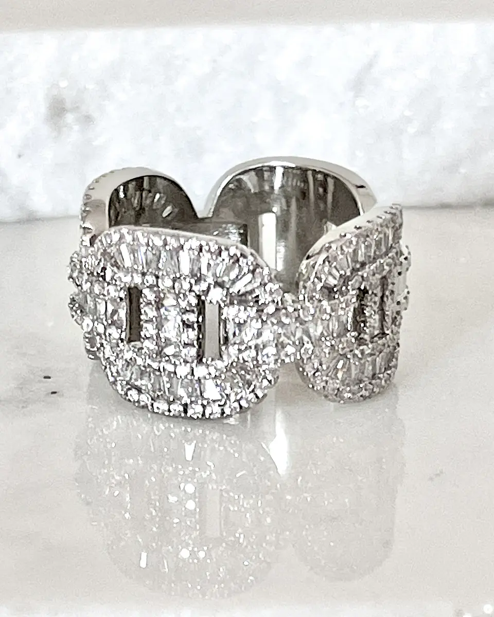 Maxi Anillo Altaria Eslabones Circón silver  1