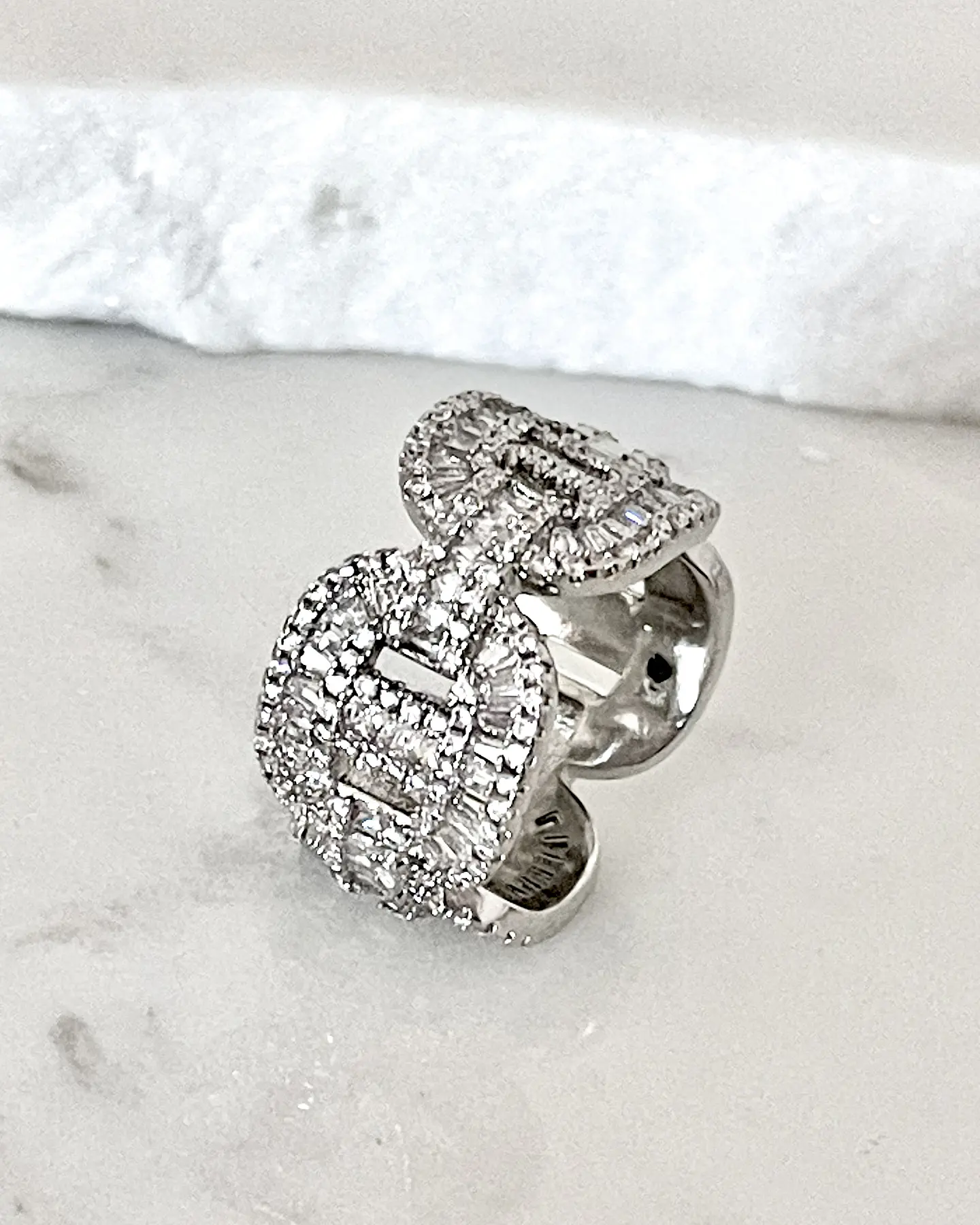 Maxi Anillo Altaria Eslabones Circón silver  4
