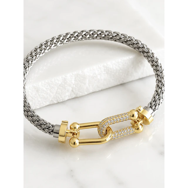 Pulsera Turbillon Tiffany Silver & Gold 