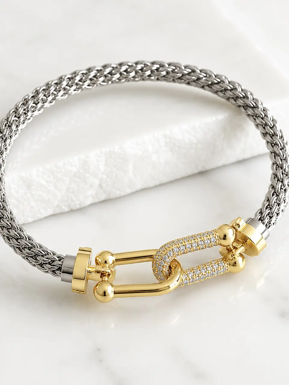 Pulsera Turbillon Tiffany Silver & Gold 1