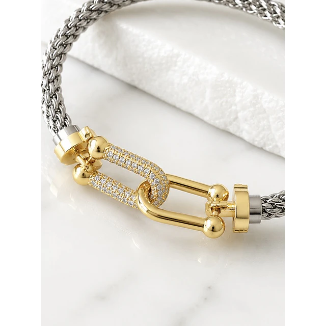 Pulsera Turbillon Tiffany Silver & Gold 