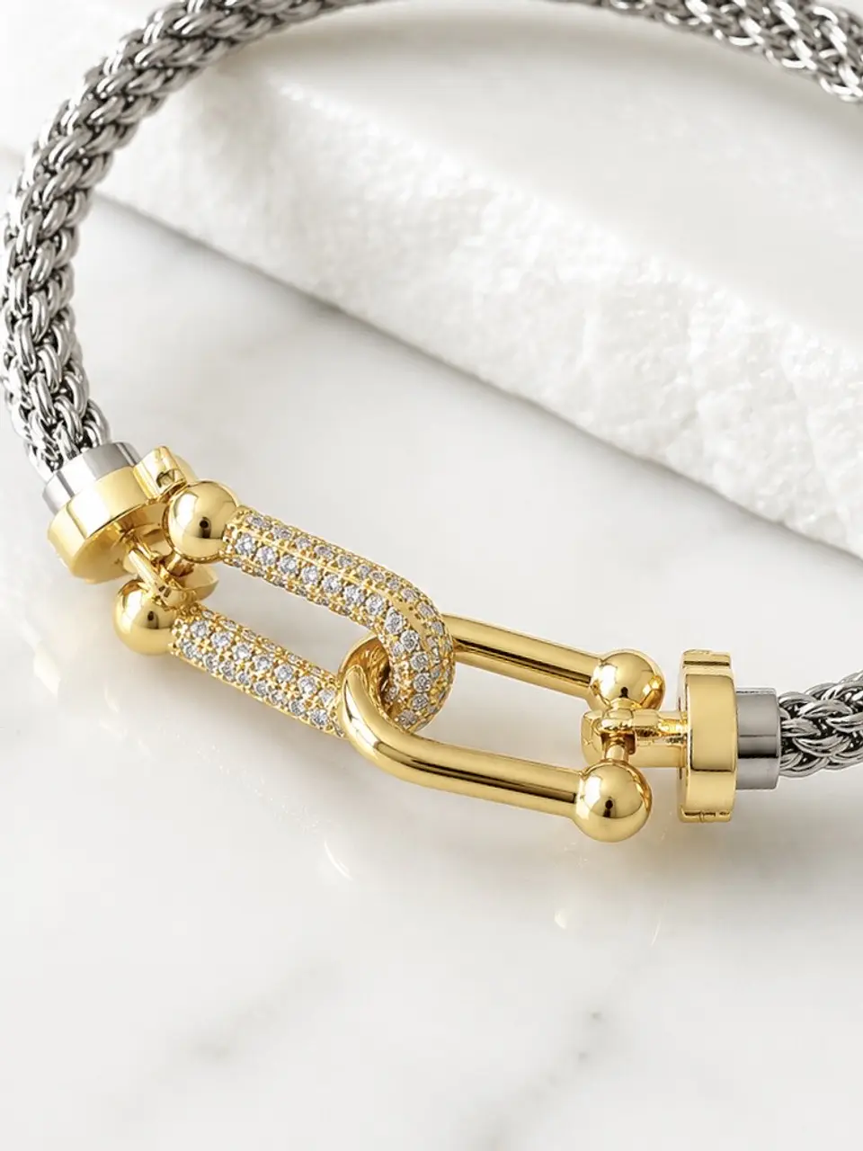 Pulsera Turbillon Tiffany Silver & Gold 2
