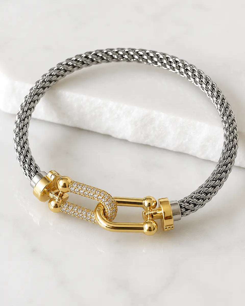Pulsera Turbillon Tiffany Silver & Gold 3