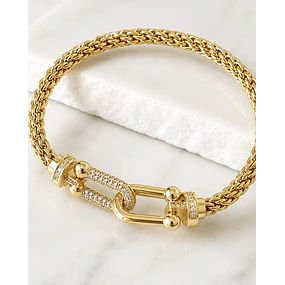 Pulsera Turbillon Tiffany Gold Circones