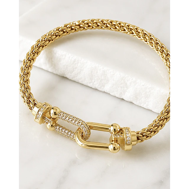 Pulsera Turbillon Tiffany Gold Circones