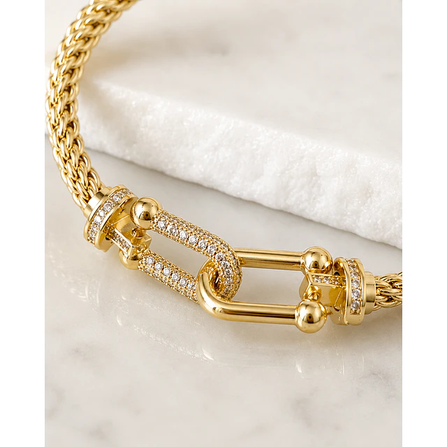 Pulsera Turbillon Tiffany Gold Circones