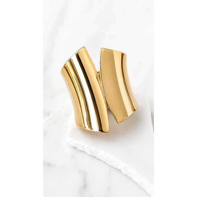 Maxi Brazalete Geométrico Gold