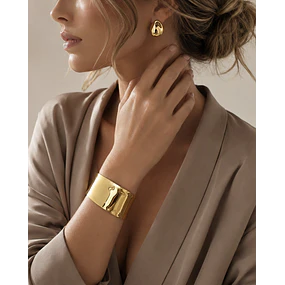 Maxi Brazalete Espejado Gold
