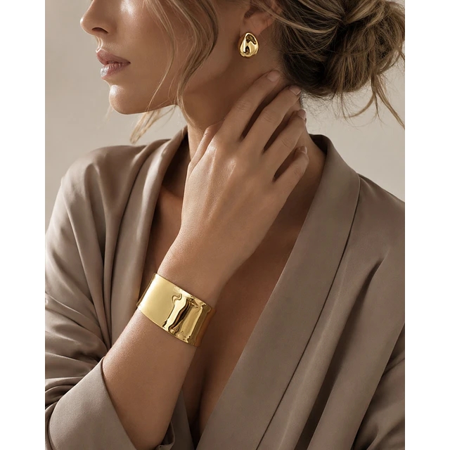 Maxi Brazalete Espejado Gold