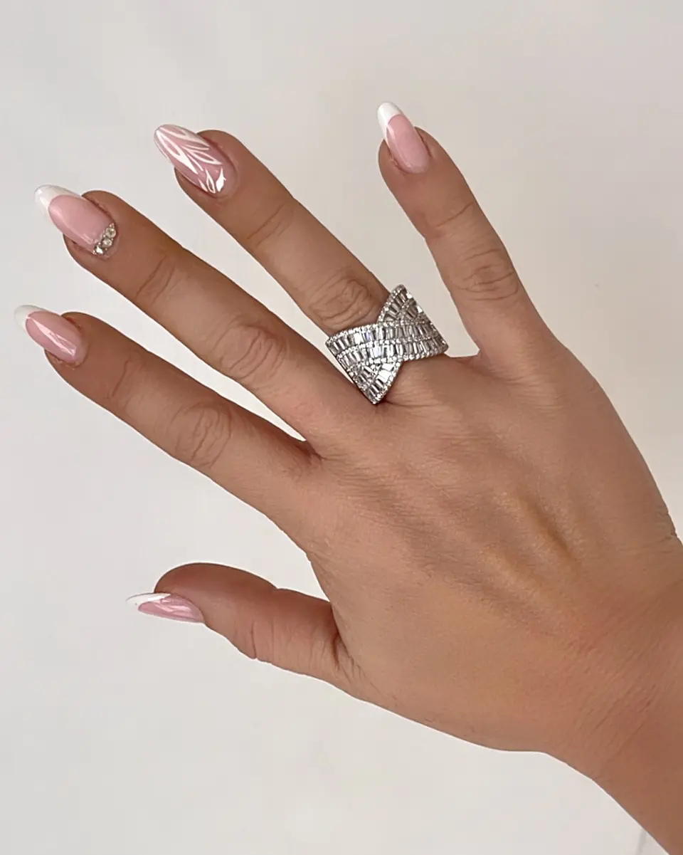 Anillo Maxi Entrelazado Portofino Circones Silver  2