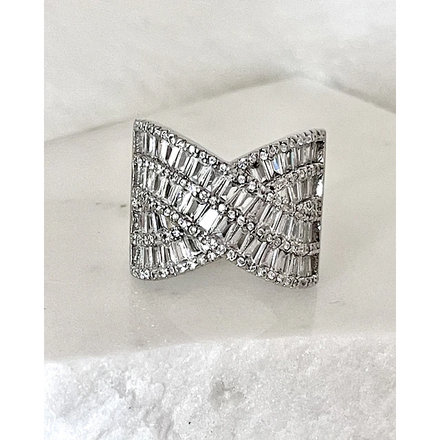 Anillo Maxi Entrelazado Portofino Circones Silver 
