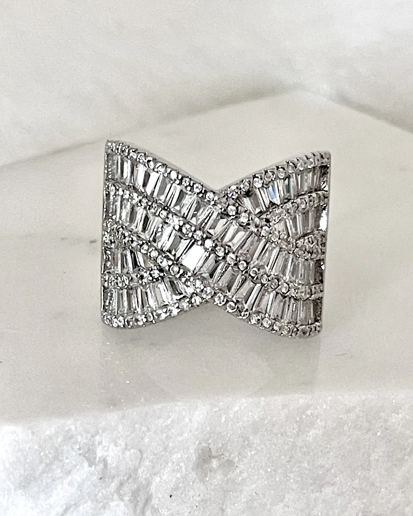 Anillo Maxi Entrelazado Portofino Circones Silver  1