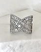 Anillo Maxi Entrelazado Portofino Circones Silver  - Miniatura 1