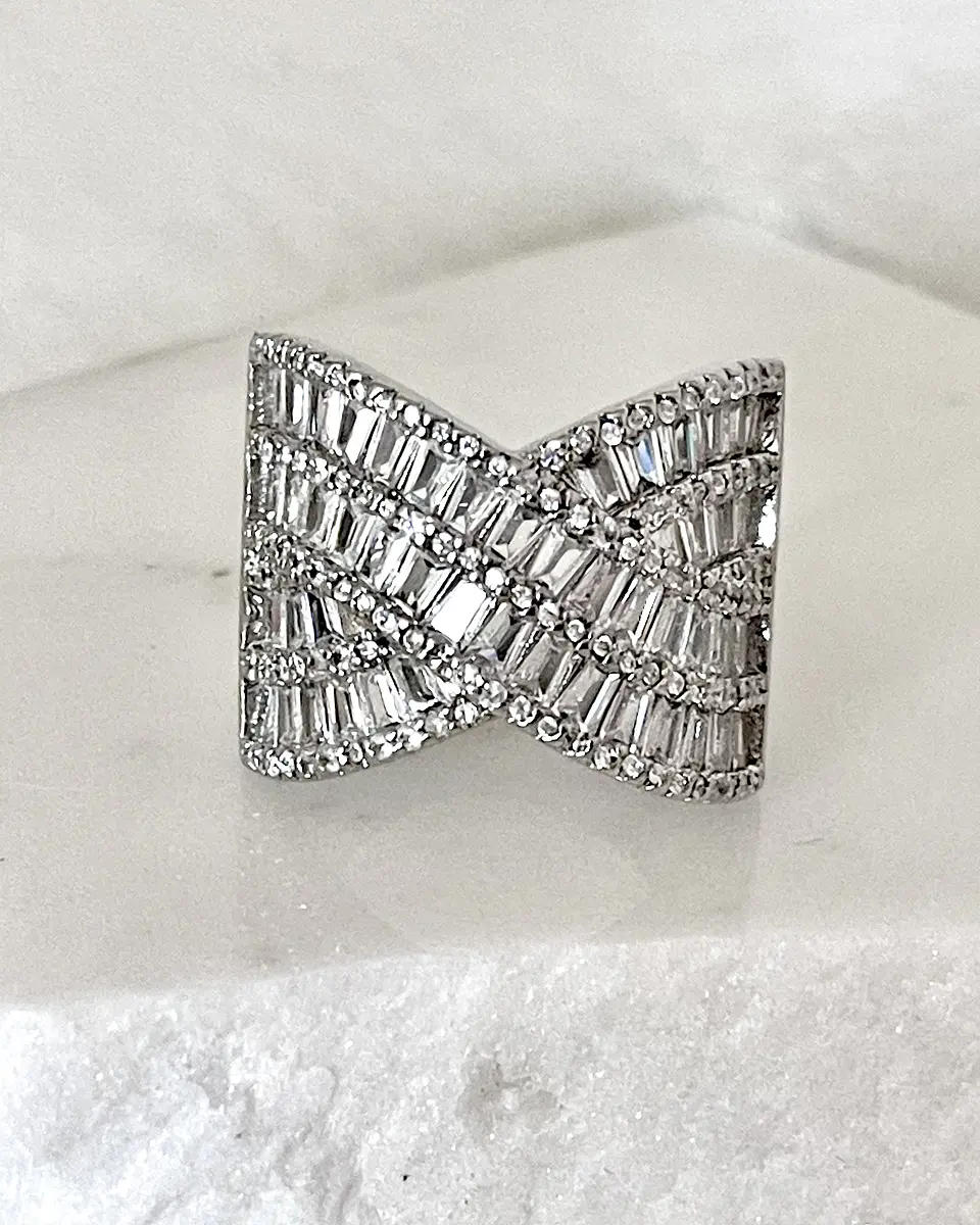 Anillo Maxi Entrelazado Portofino Circones Silver  1