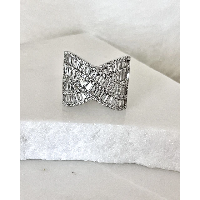Anillo Maxi Entrelazado Portofino Circones Silver 