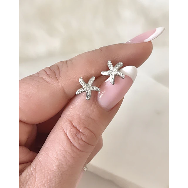 Aros pequeños Estrella de Mar Silver