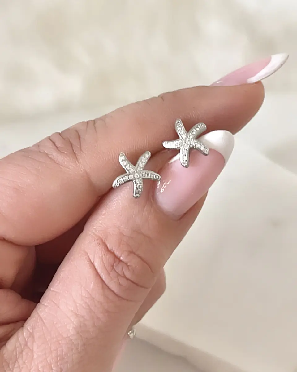Aros pequeños Estrella de Mar Silver 2