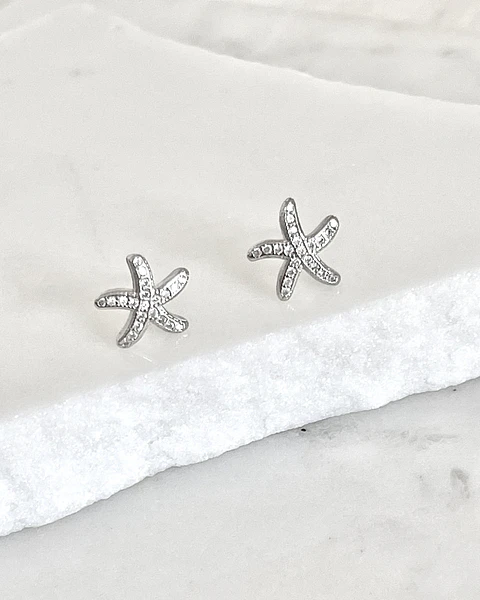 Aros pequeños Estrella de Mar Silver
