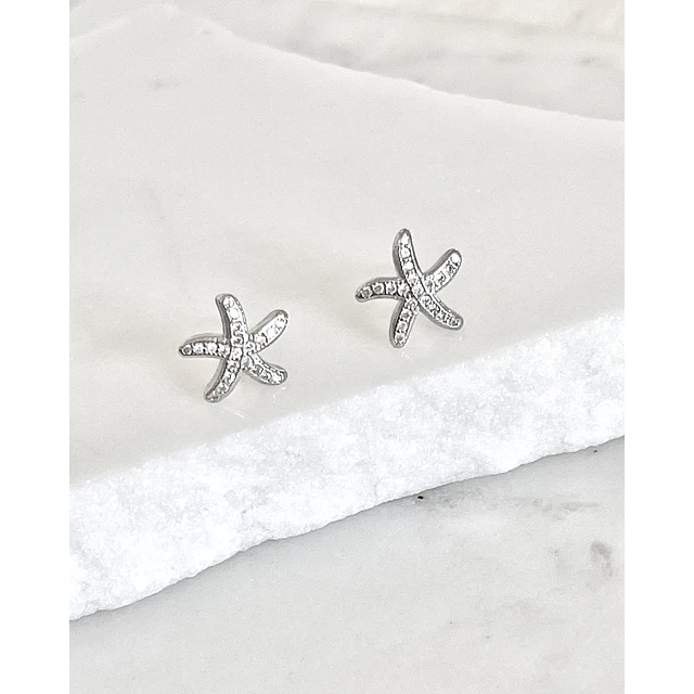 Aros pequeños Estrella de Mar Silver
