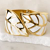 Maxi Brazalete Aurienne White Gold