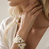 Maxi Brazalete Aurienne White Gold