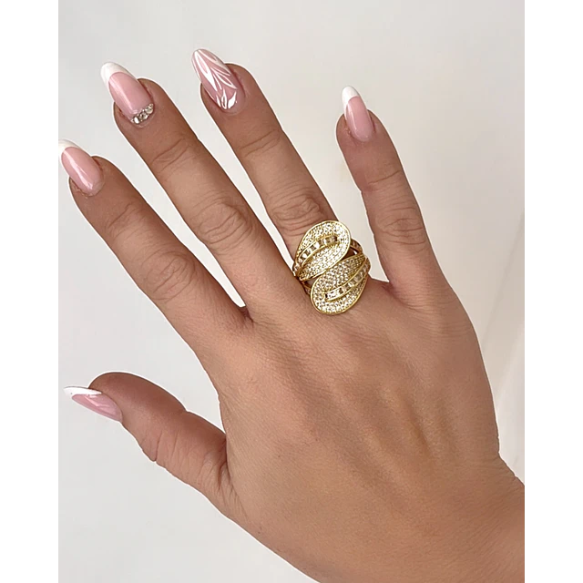 Maxi Anillo Varese Circones Gold