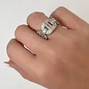 Maxi Anillo Altaria Eslabones Circón silver 