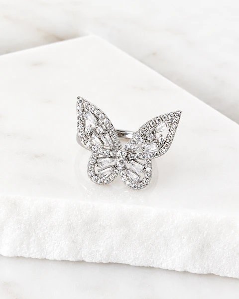 Anillo Mariposa Circones Silver 