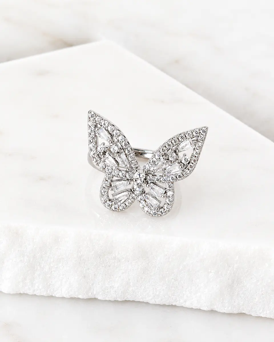 Anillo Mariposa Circones Silver  1