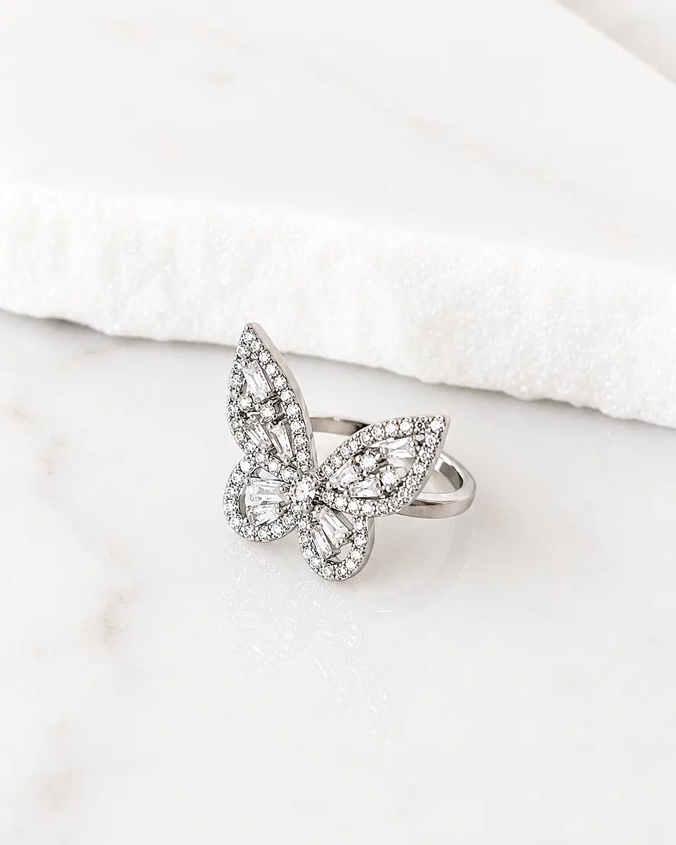 Anillo Mariposa Circones Silver  3