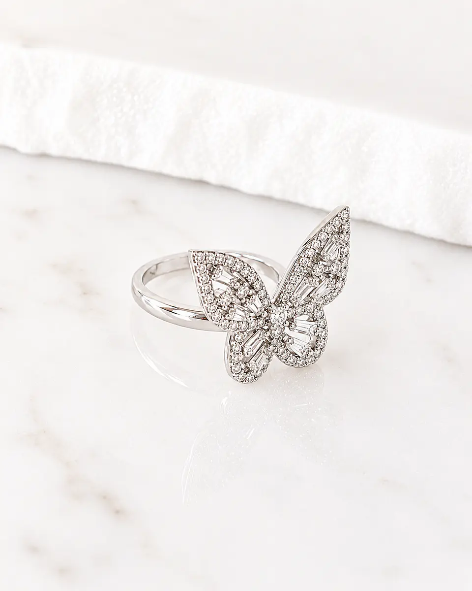 Anillo Mariposa Circones Silver  4