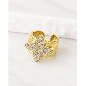 Anillo Flor Circones Gold