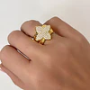 Anillo Flor Circones Gold