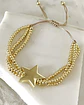 Pulsera Estrella Triple balines gold - Miniatura 3
