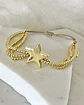 Pulsera Estrella Triple balines gold - Miniatura 4